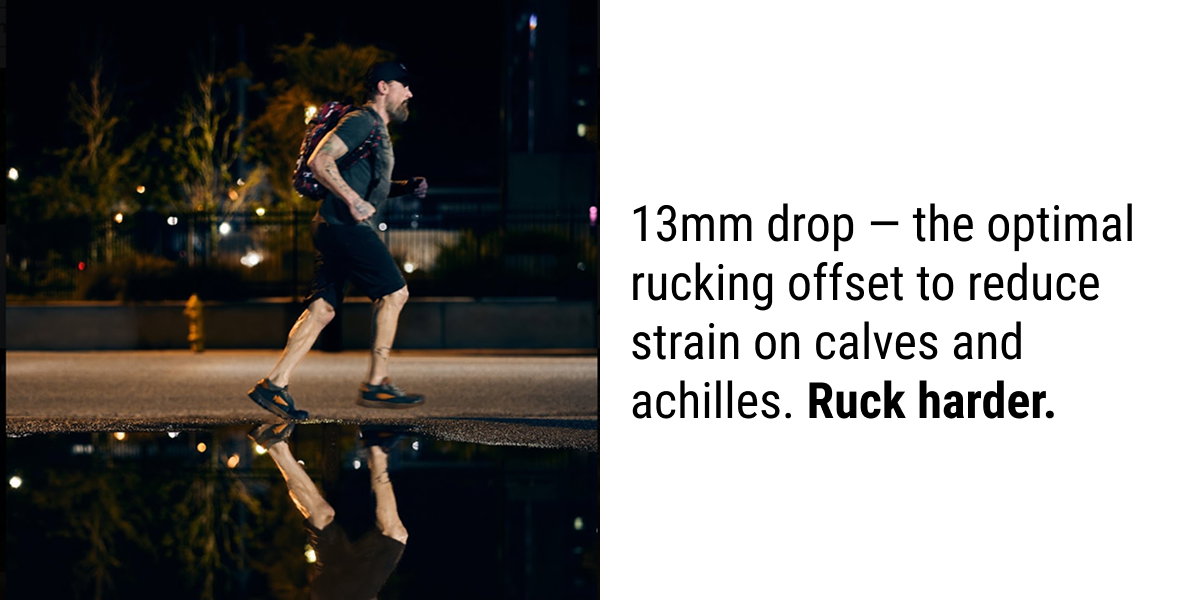 GORUCK Mackall 45: 13mm drop