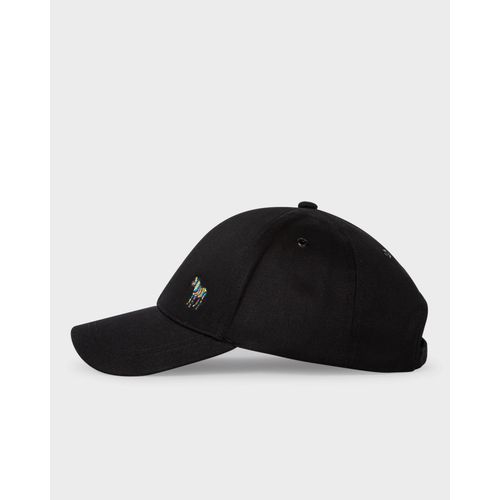 PS Paul Smith Mens Cotton Zebra Logo Baseball Cap - 79 Black