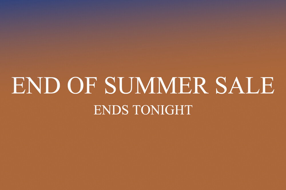 End of summer sale