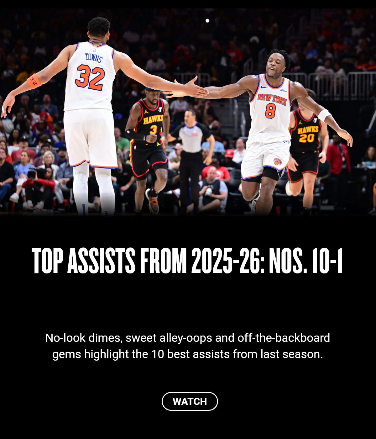 Top assists from 2025-26: Nos. 10-1