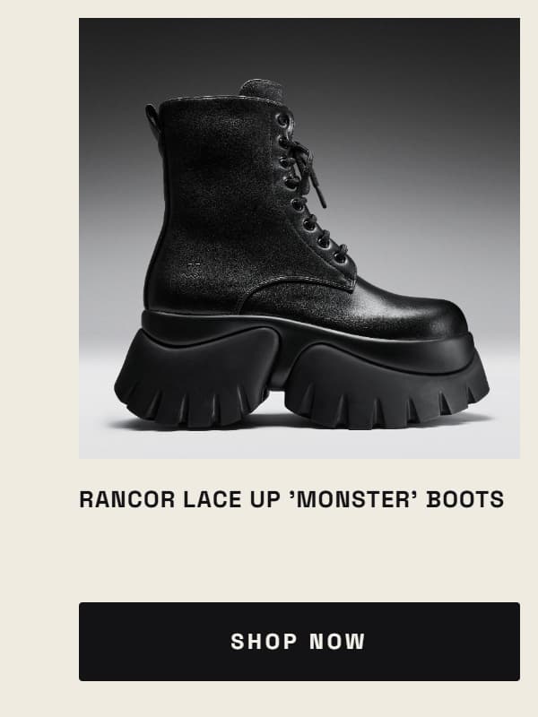 Rancor Lace up 'Monster' Boots