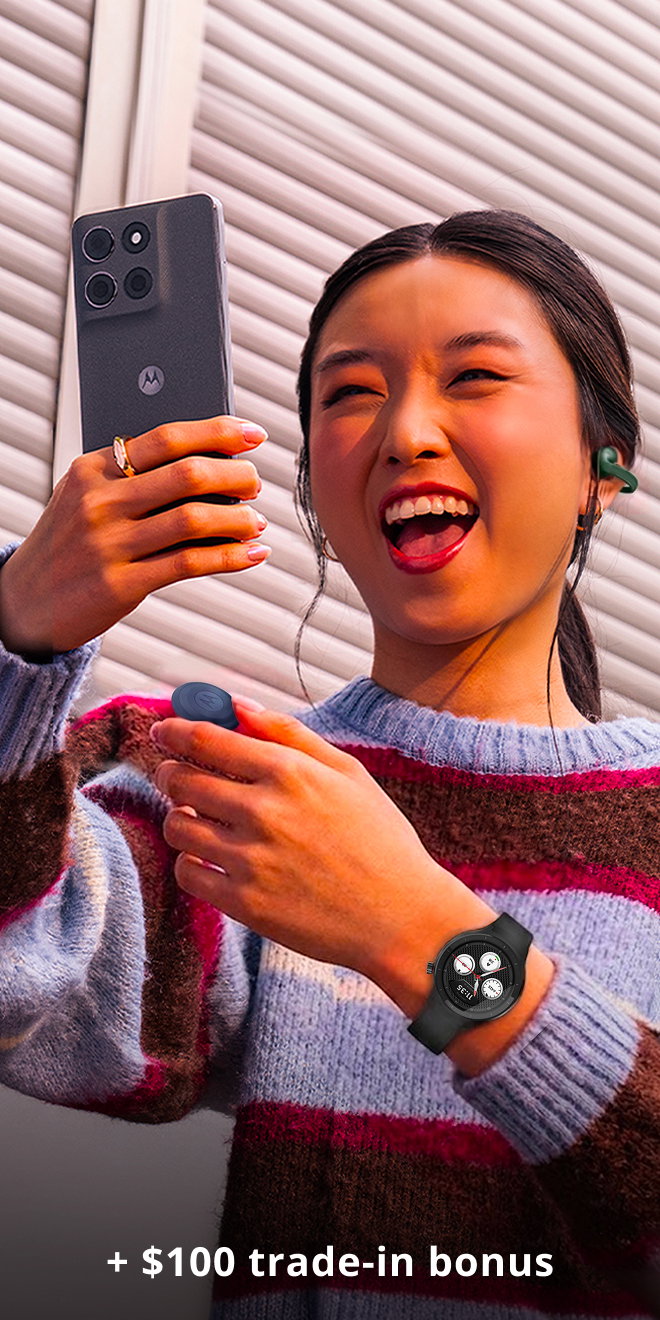 moto g stylus - 2026 (256GB) + $100 trade-in bonus - FREE moto buds loop, moto watch, & moto tag ($429.97 value)