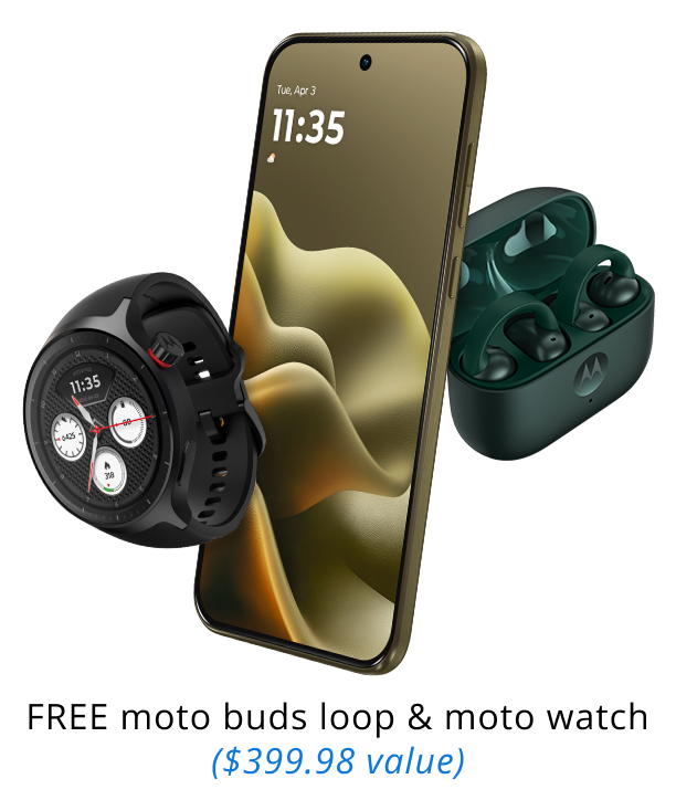 motorola edge- 2026 - FREE moto buds loop & moto watch ($399.98 value)