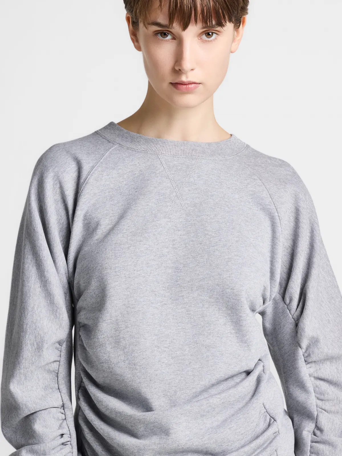 Ruched Jersey Sweatshirt