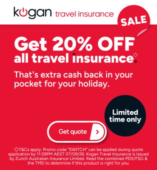 Kogan Travel Insurance Switch Week - 20% OFF Travel Insurance ◇