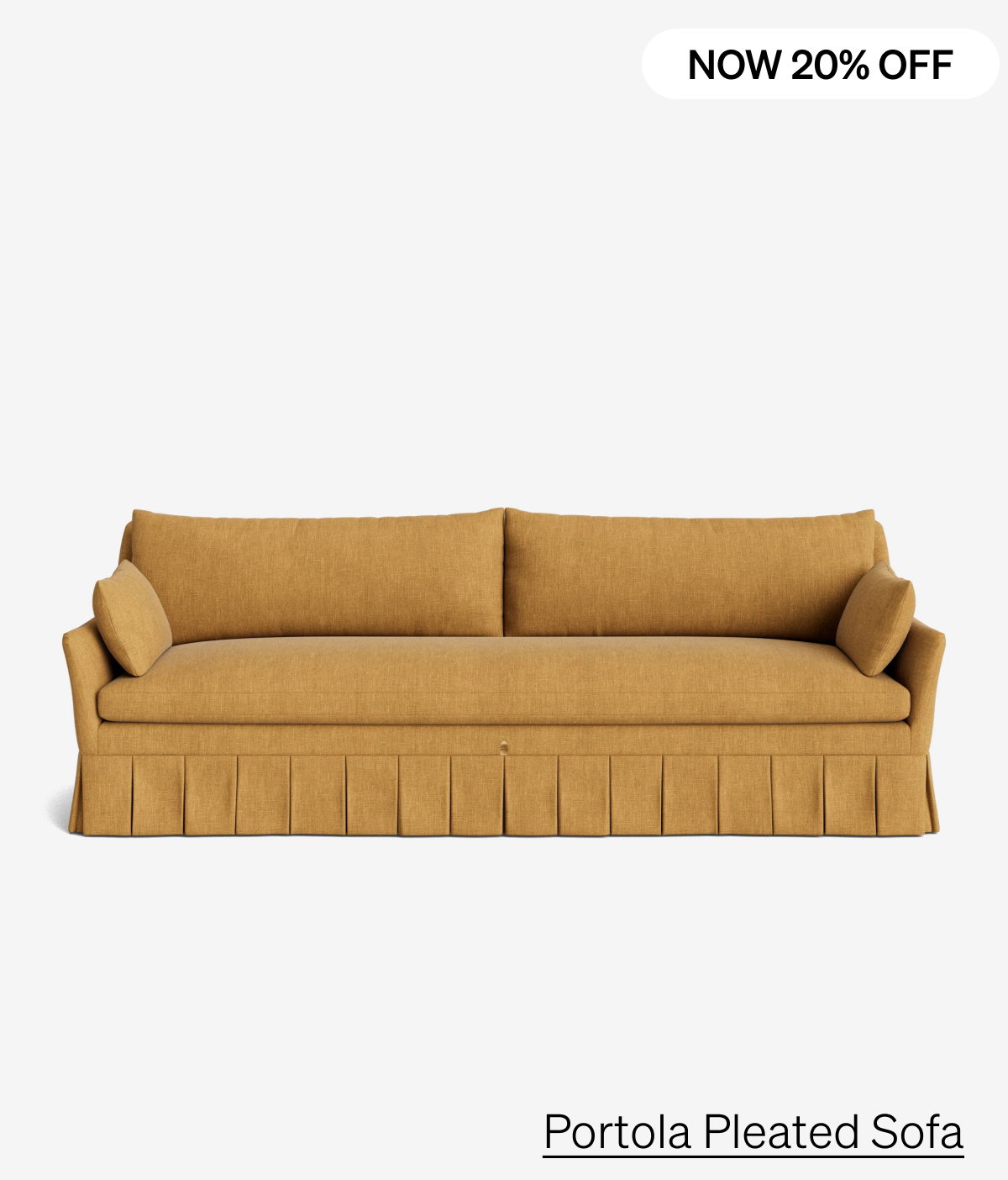 Shop Portola Pleated Sofa