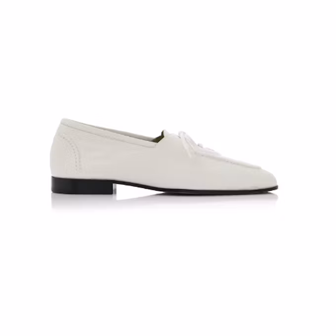 Romeo Lace-Up Leather Flats