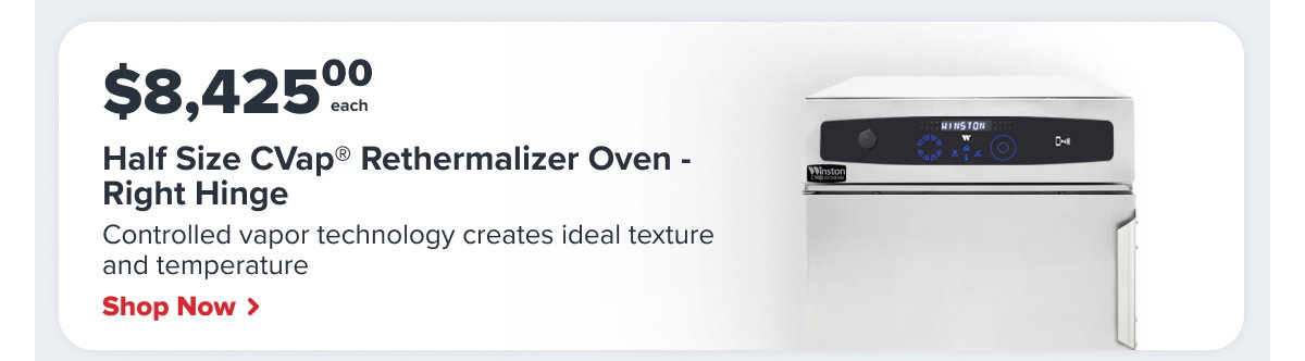 Winston Half Size CVap® Rethermalizer Oven