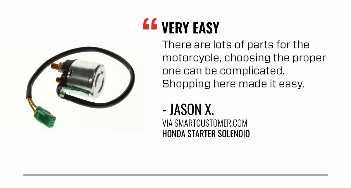 There are lots of parts for the motorcycle, choosing the proper one can be complicated. Shopping here made it easy.