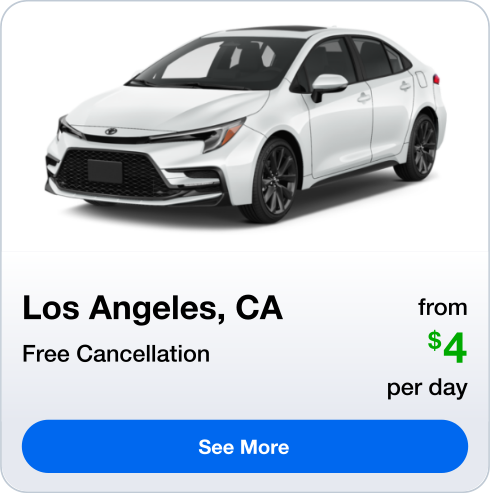 Los Angeles, CA - Rental Car deal - See More