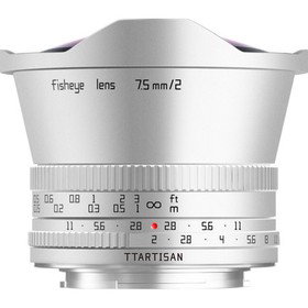 TTArtisan 7.5mm f/2 Fisheye Lens Fujifilm X Silver