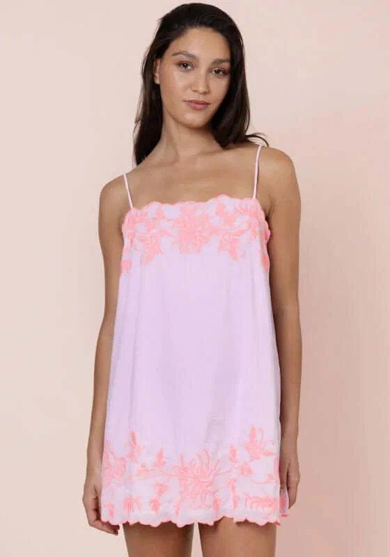 Image of Butterfly Tie Mini Dress Petal Pink