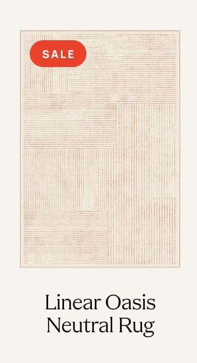 Linear Oasis Neutral Rug 