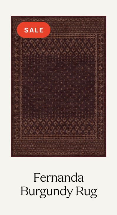 Fernanda Burgundy Rug