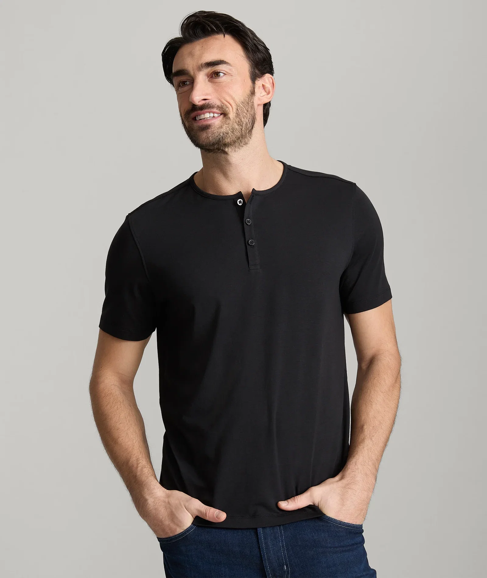 Image of EcoSoft™ Short-Sleeve Henley
