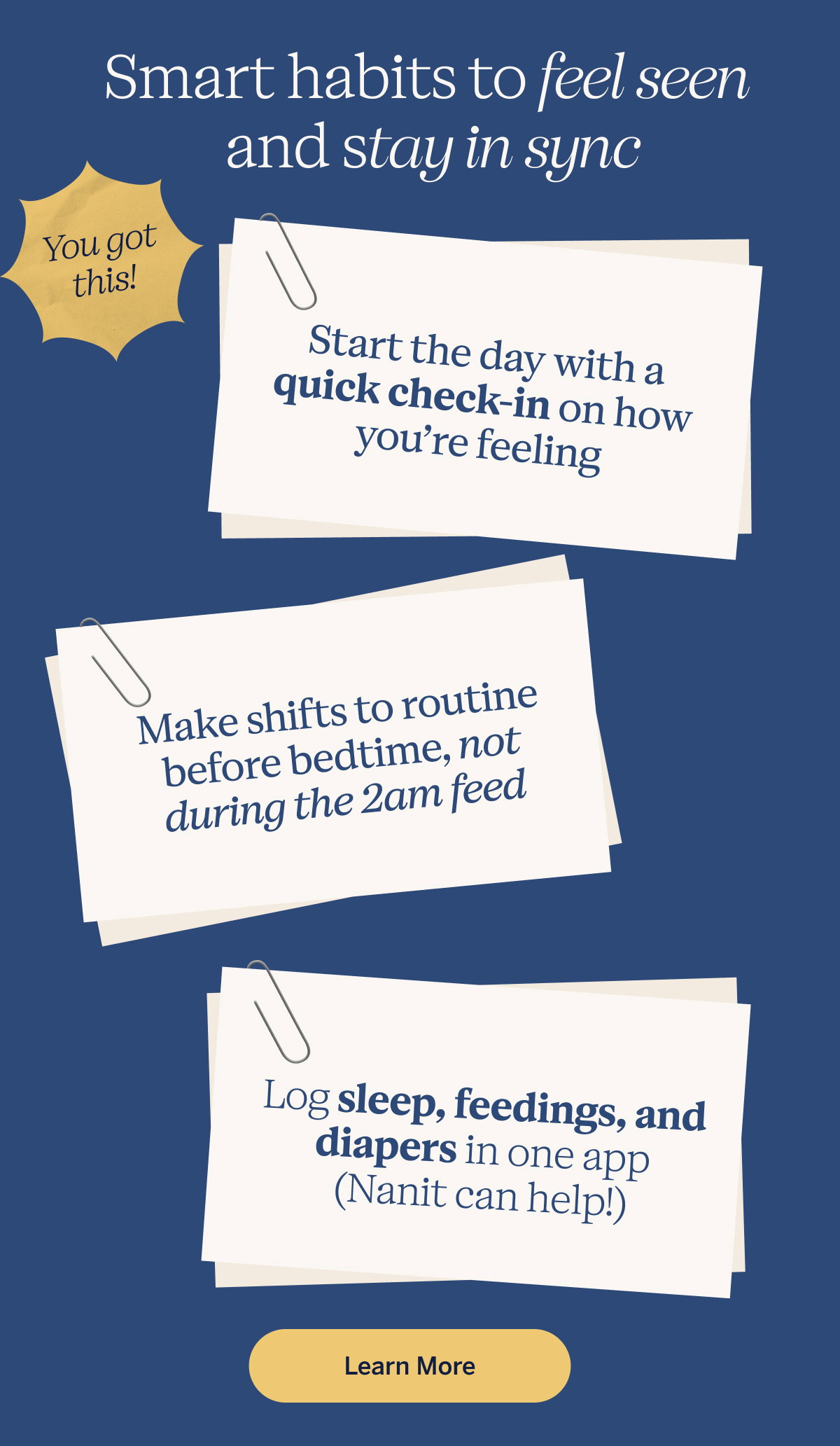 Smart habits to feel seen and stay in sync