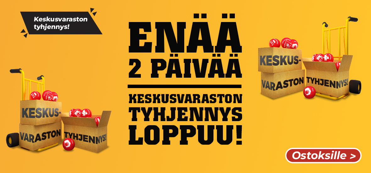 Keskusvaraston tyhjennys loppuu!