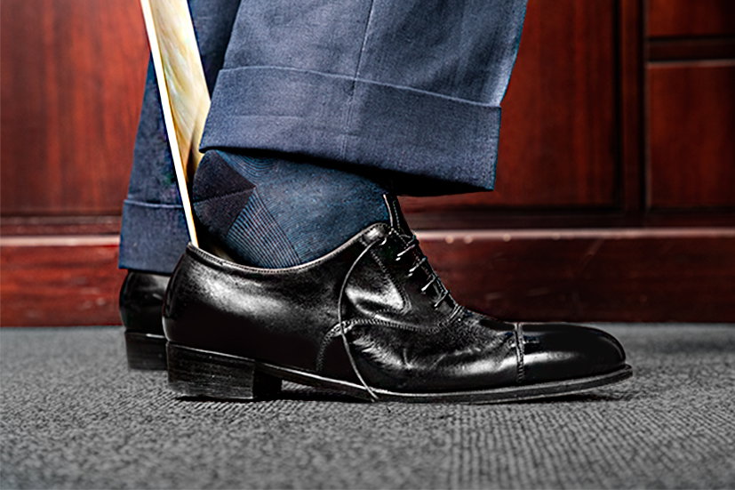 Wellington shoe trees and shoe horns
