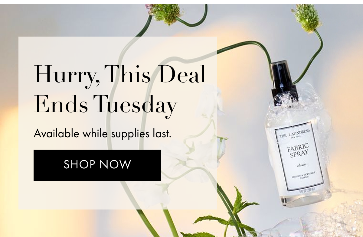 Hurry, This Deal Ends Tuesday Available while supplies last. | SHOP NOW