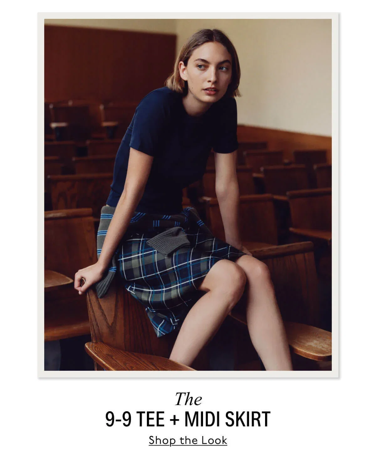 The 9-9 Tee + Midi Skirt | Shop the Look
