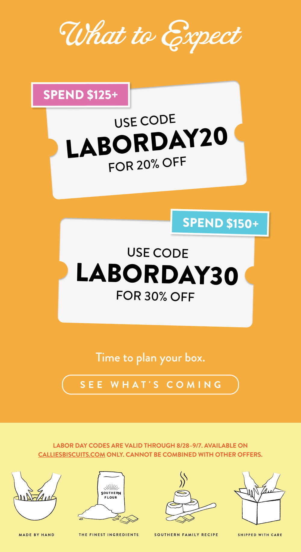 What to Expect. Time to plan your box.