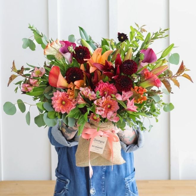 Autumn Joy bouquet - $99