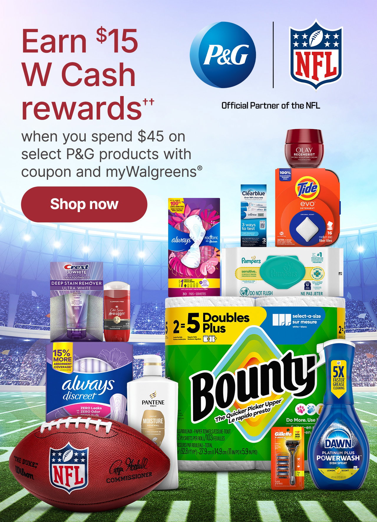 Earn $15 W Cash rewards