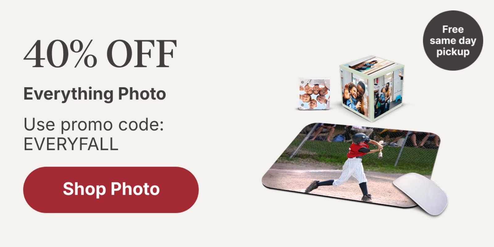 40 % OFF Everything Photo