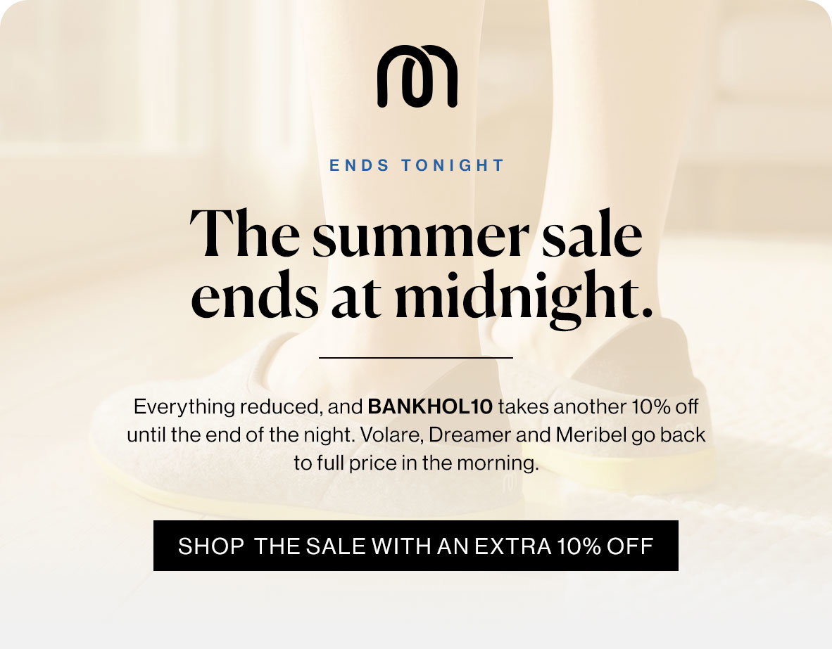 Summer sale ends midnight