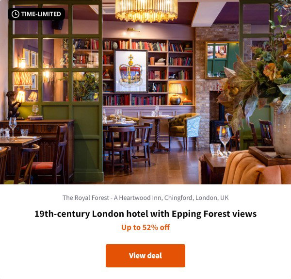 19th-century London hotel with Epping Forest views