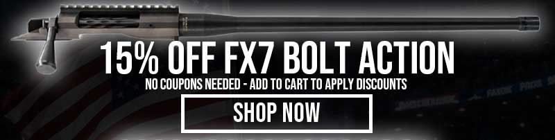 15% OFF FX7 BOLT ACTION - SHOP NOW
