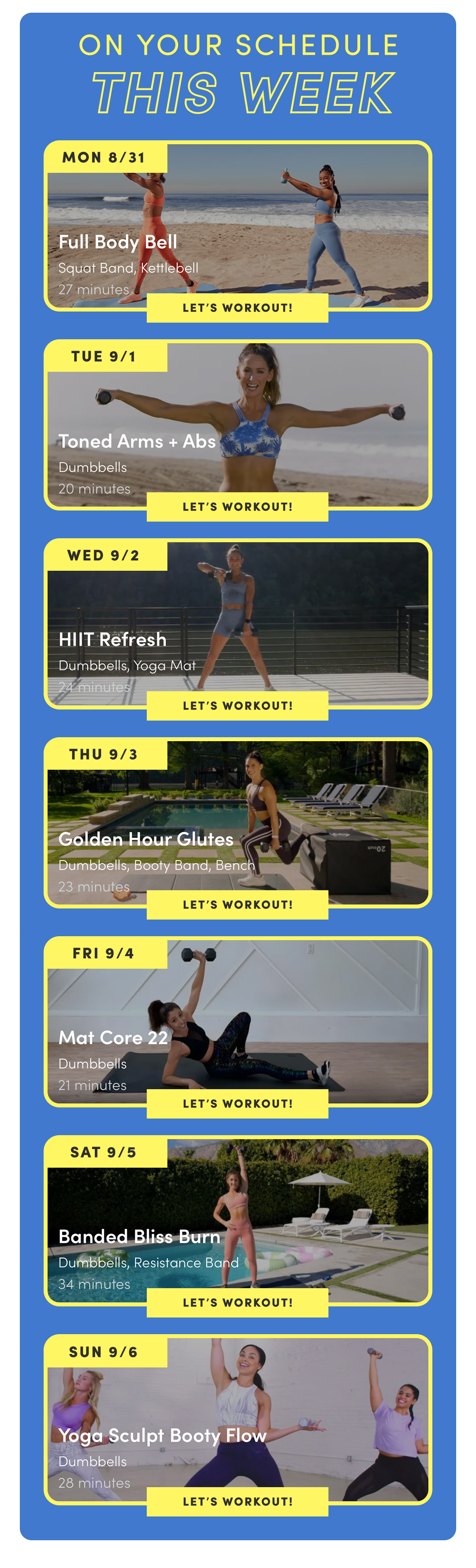 On Your Schedule This Week