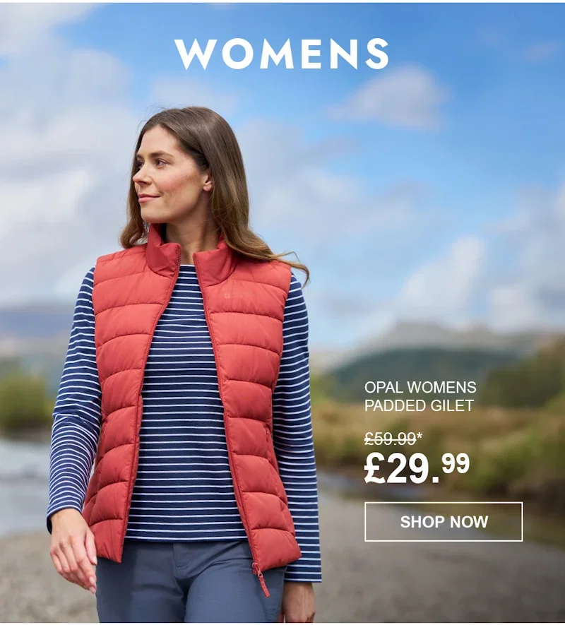 Opal Womens Padded Gilet