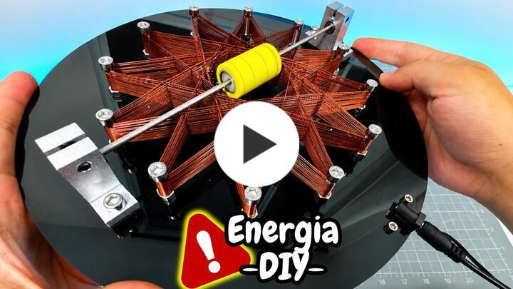 Rodin Star Brushless Electromagnetic Coil Motor Model with Hall Sensor,USB Powered STEM Display