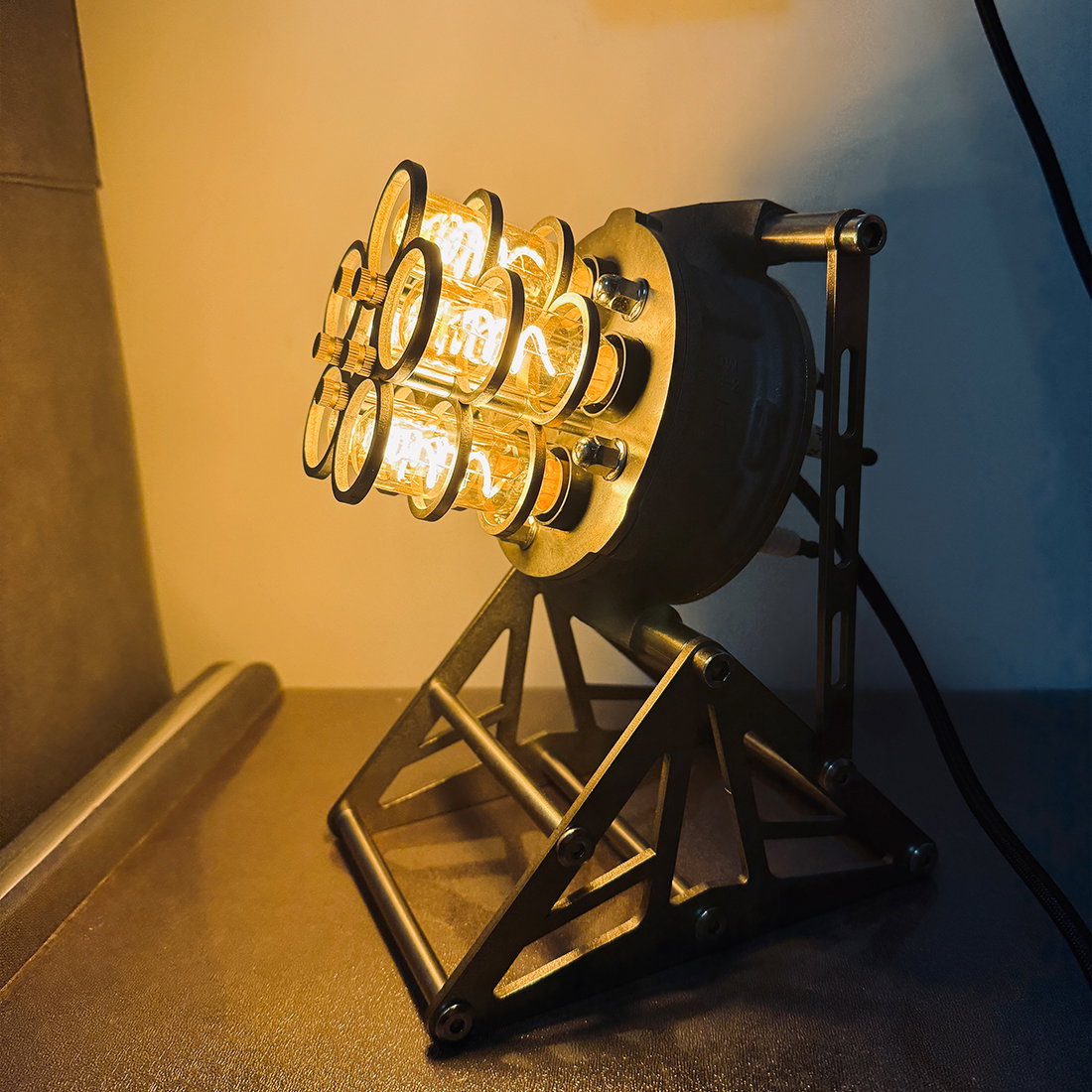 Repurposed Motorcycle Carburetor Steampunk Table Lamp