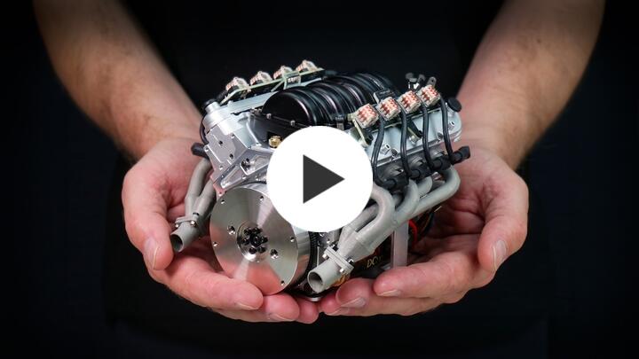 CISON V8 Engine LS-52 Small-block 52CC 1/5 Water-Cooled 4-Stroke 8-Cylinder Gasoline Engine Internal Combustion V8 Engine...