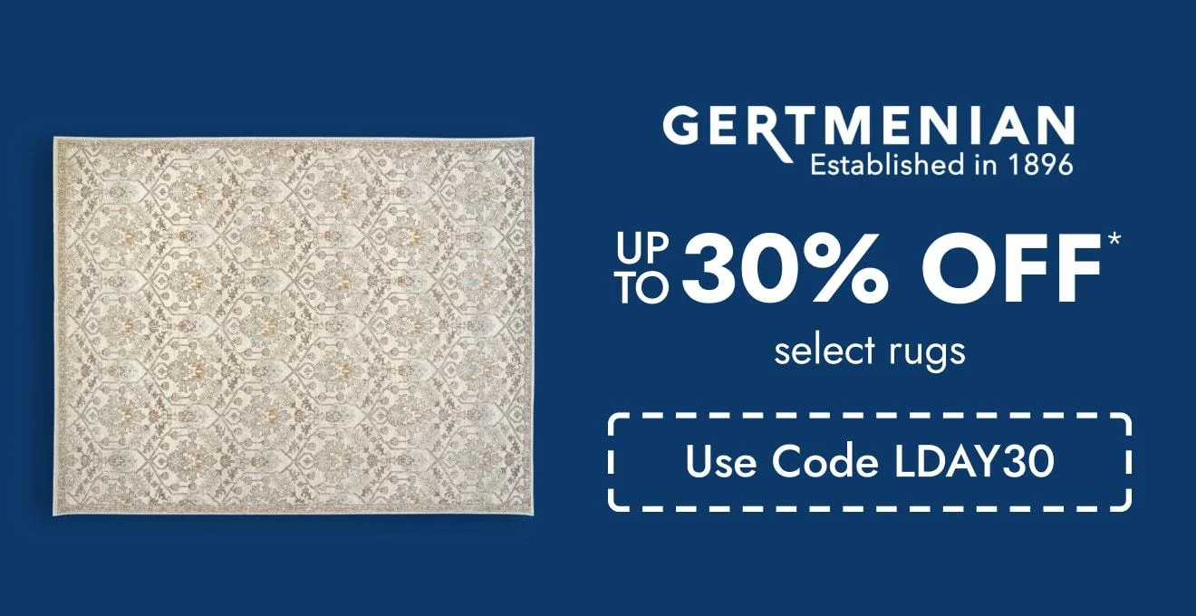 Up to 30% off select Rugs by Gertmenian