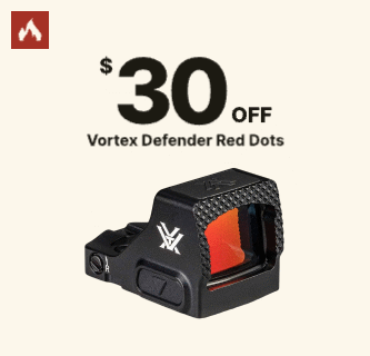 $30 Off Vortex Defender Red Dots