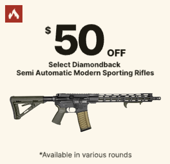 $50 Off Select Diamondback Semi Automatic MSRs