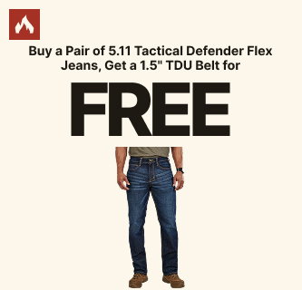 Buy a Pair of Tactical Defender Flex Jeans, Get a 1.5in TDU Belt for Free