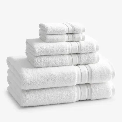 Image of Turkish Cotton 6-Piece Bath Set