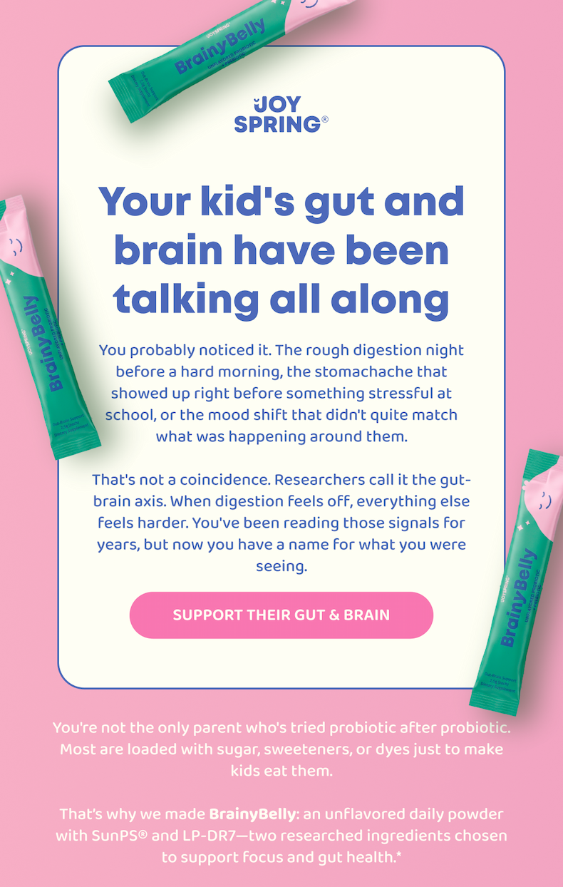 Your kid's gut and brain have been talking all along