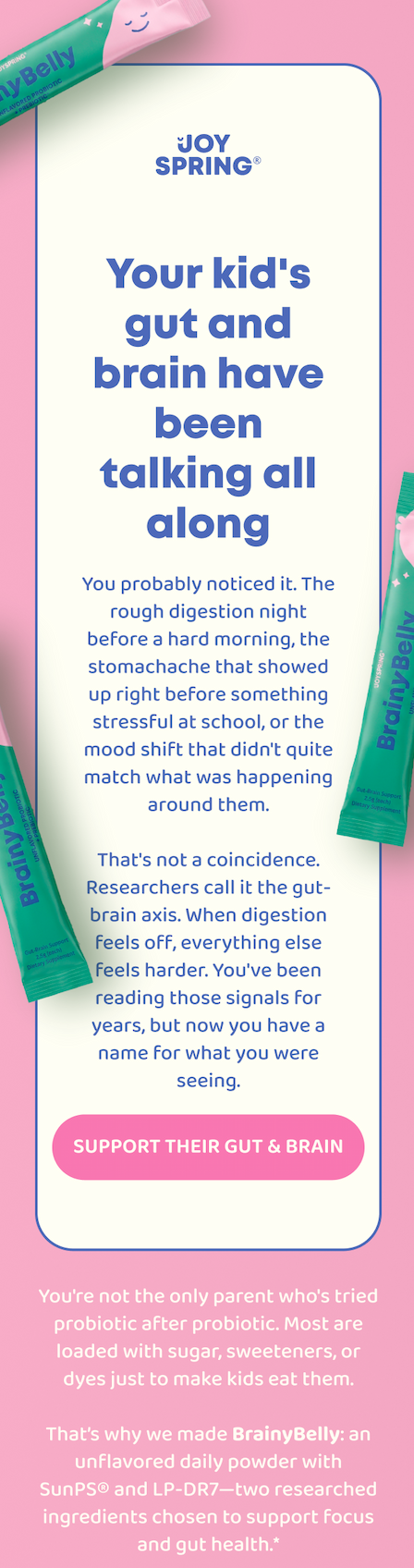 Your kid's gut and brain have been talking all along