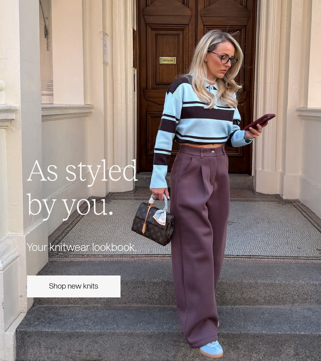 As styled by you. Your knitwear lookbook.
