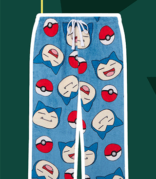 Snorlax and Poke Balls Plush Sleep Pants