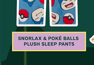 Snorlax and Poke Balls Plush Sleep Pants
