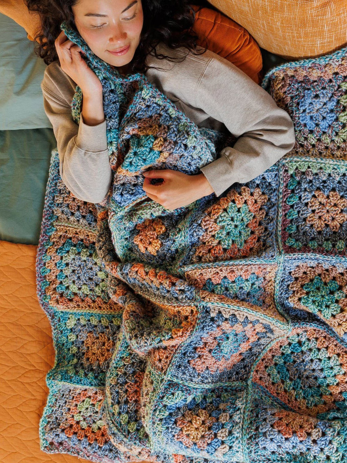 Free Patchwork Homestead Crochet Granny Blanket Pattern