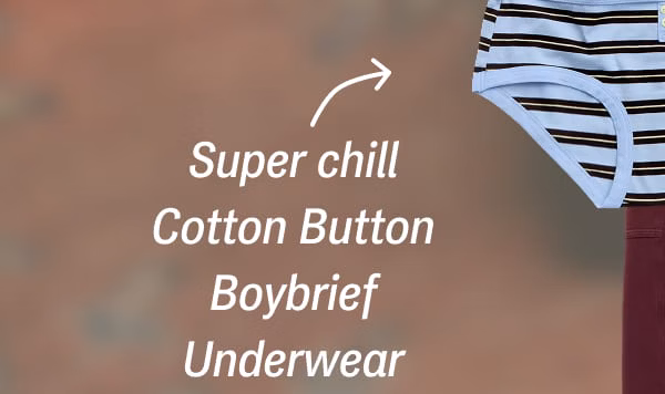 Super chill Cotton Button Boybrief Underwear
