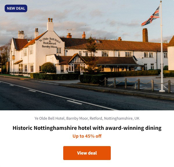 Historic Nottinghamshire hotel with award-winning dining