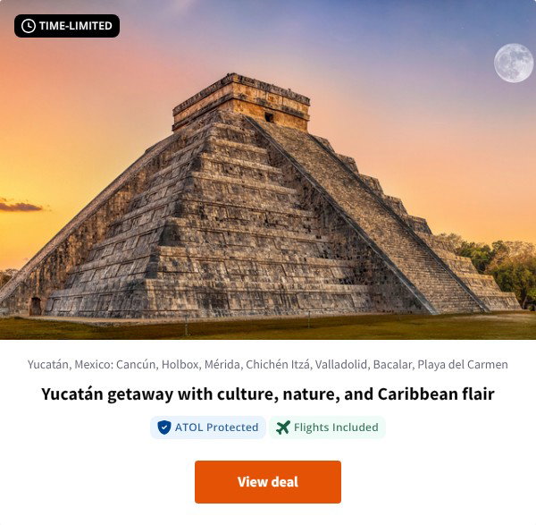 Yucatán getaway with culture, nature, and Caribbean flair